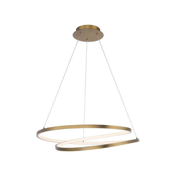 Dweled Marques 28in LED Pendant 3000K in Aged Brass PD-831 - main